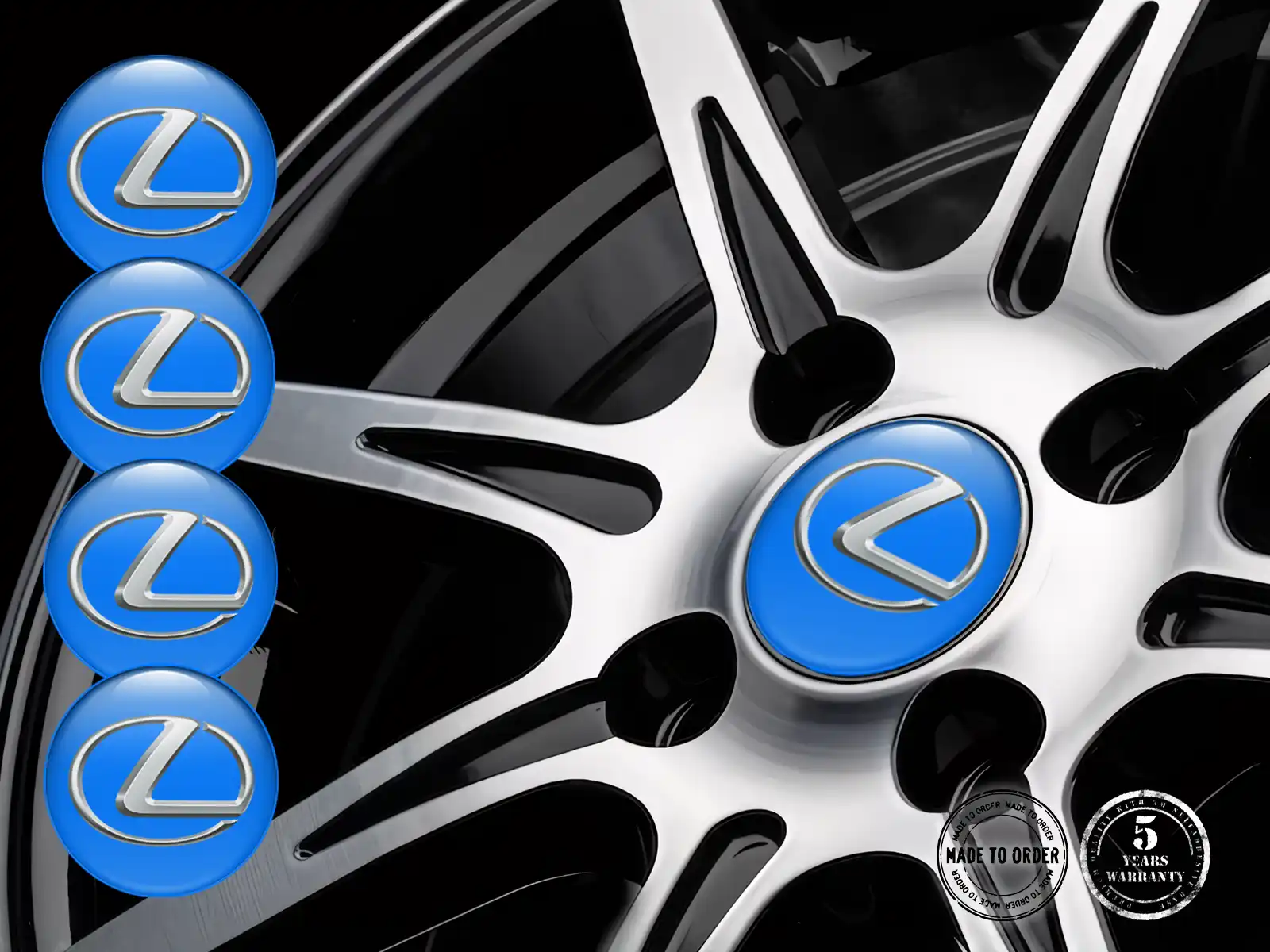 Lexus Pegatina Silicona Variante Insignias de Rueda
